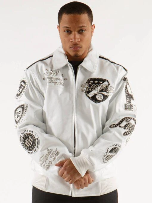Pelle Pelle White Legacy Series MB Jacket | Leather Jacket view 3