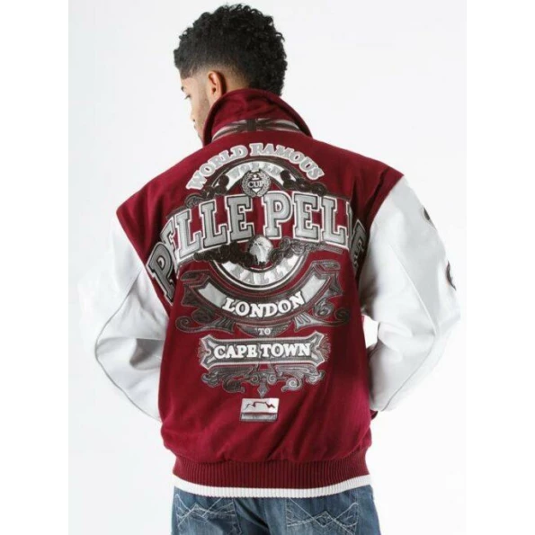 PELLE PELLE RALLY MAROON WOOL JACKET view 2