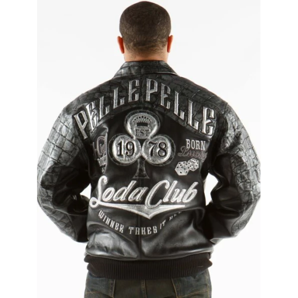 PELLE PELLE ROLLERS BLACK LEATHER JACKET view 2