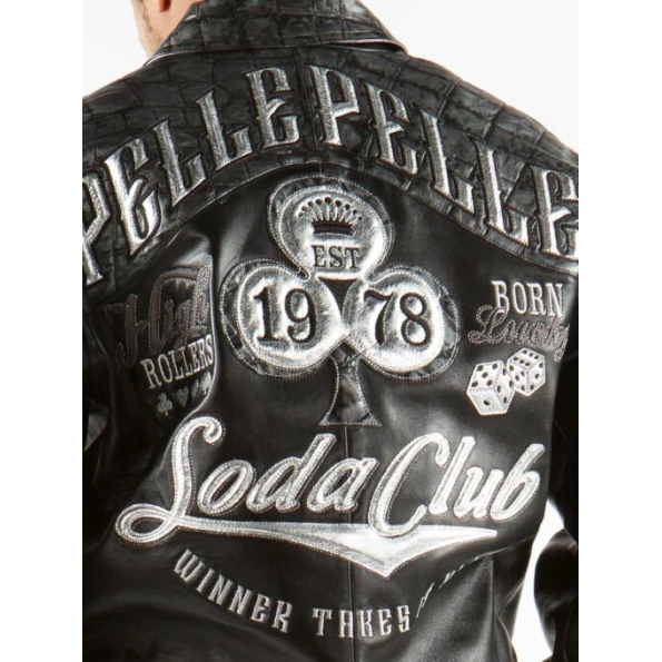 PELLE PELLE ROLLERS BLACK LEATHER JACKET view 4