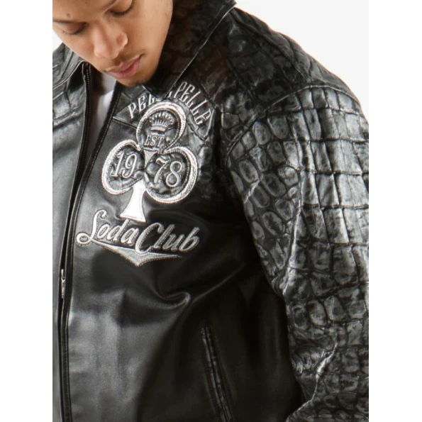 PELLE PELLE ROLLERS BLACK LEATHER JACKET view 3