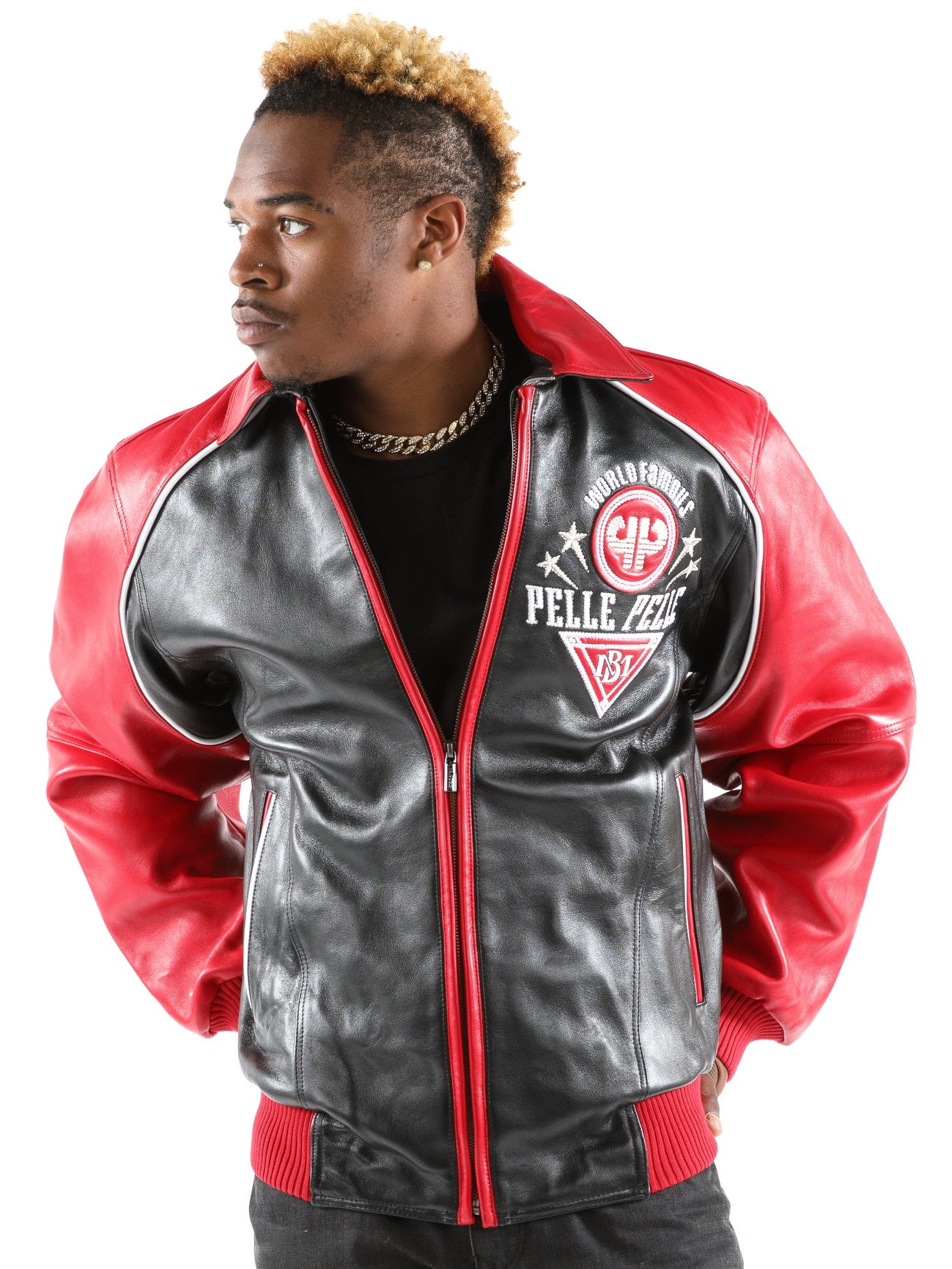 Red Pelle Pelle World Famous Leather Jacket view 2