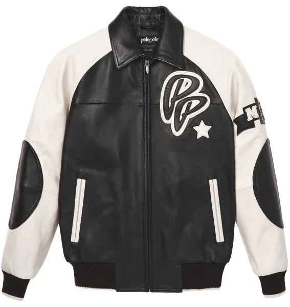Pelle Pelle Black And White Soda Club Jacket | MB Jacket view 2