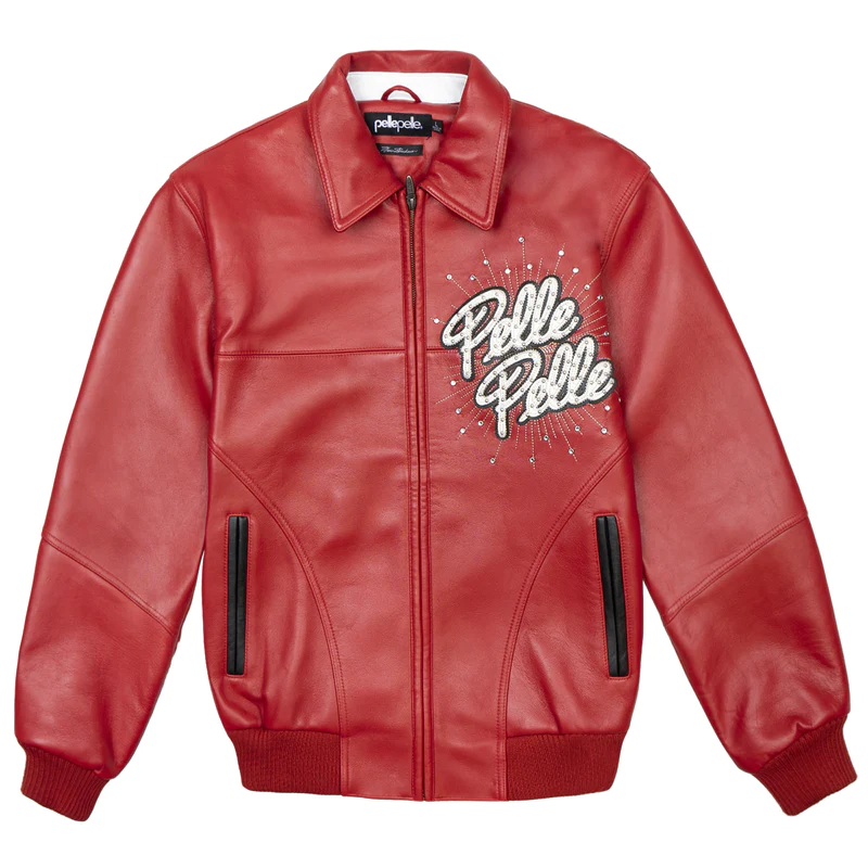 Pelle Pelle Red Soda Club Studs Jacket | Leather Jacket view 2