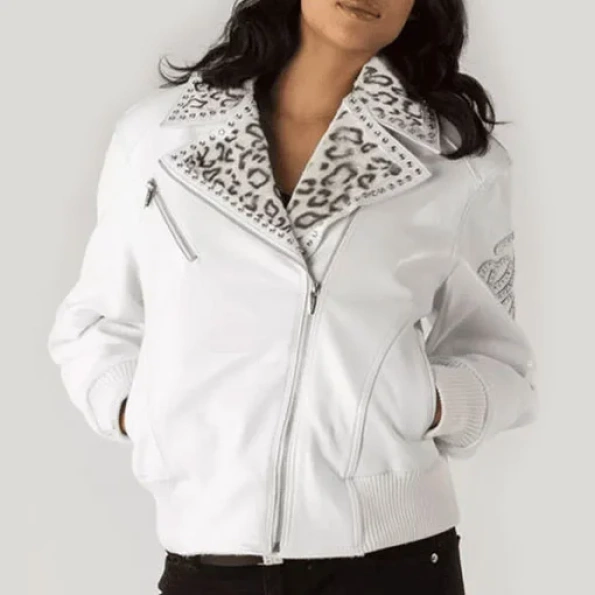 Pelle Pelle Biker White Leather Jacket view 2