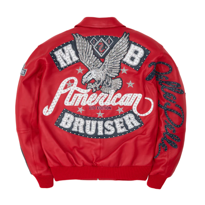 American Bruiser Red Jacket | Leather Jacket