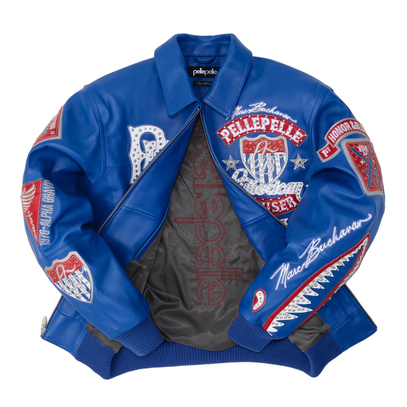 American Bruiser Blue Jacket | Leather Jacket view 3