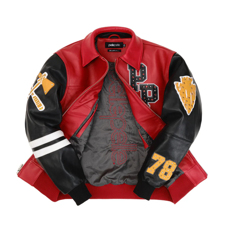 RED RENEGADES LEATHER JACKET view 3