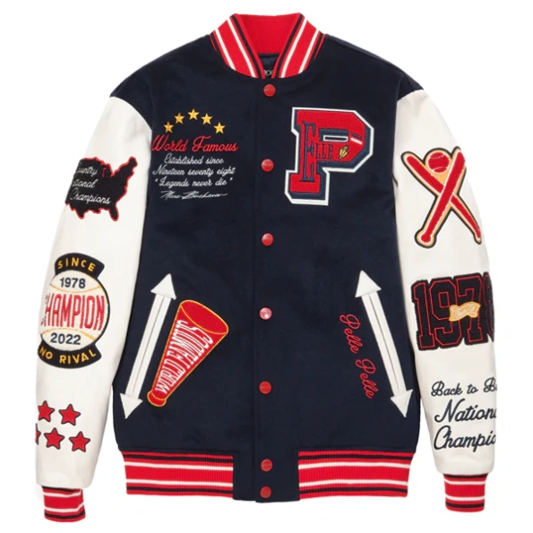 Pelle Pelle Champion MB Varsity Jacket | Wool Leather view 2