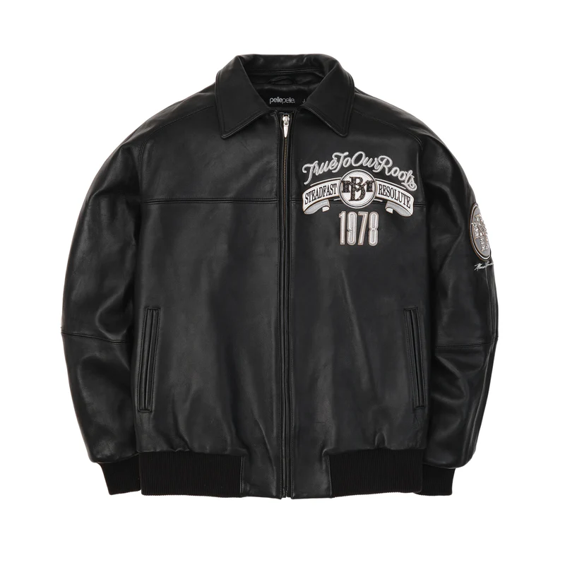 WHITE TRUE TO OUR ROOTS LEATHER JACKET view 6