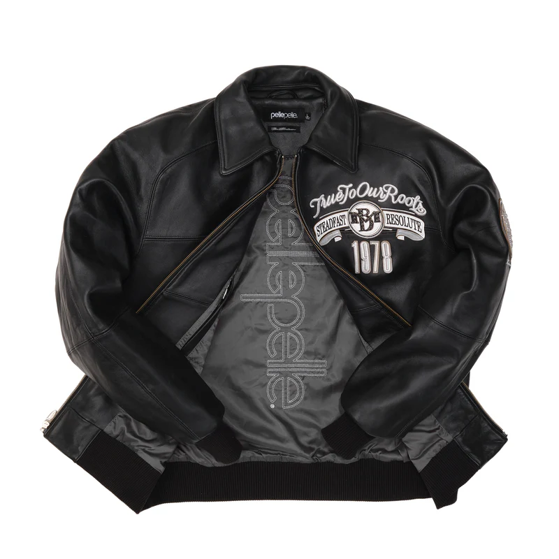WHITE TRUE TO OUR ROOTS LEATHER JACKET view 2