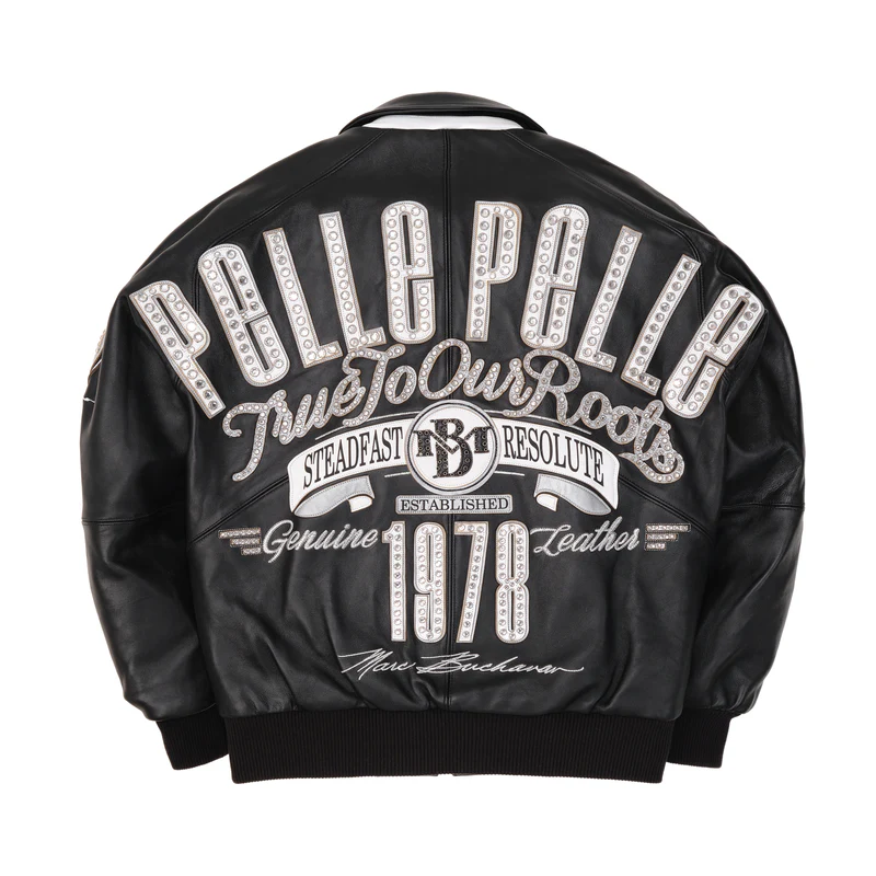 WHITE TRUE TO OUR ROOTS LEATHER JACKET