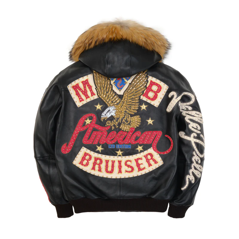 American Bruiser Black Hooded Jacket view 2