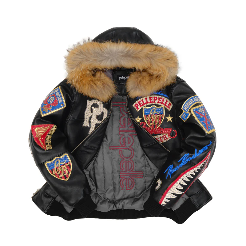 American Bruiser Black Hooded Jacket view 3