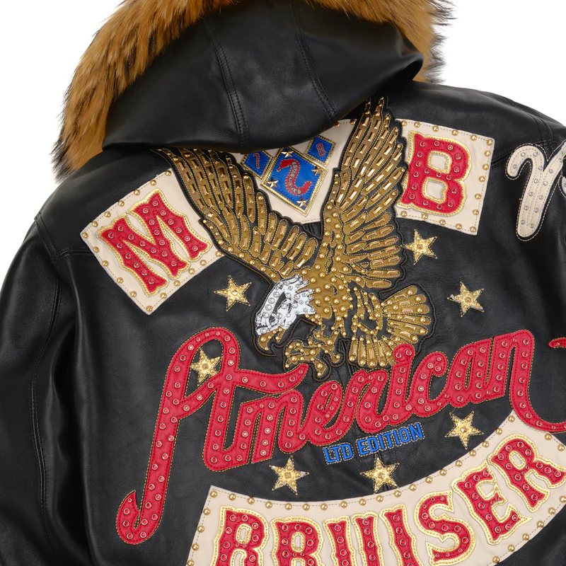 American Bruiser Black Hooded Jacket view 4