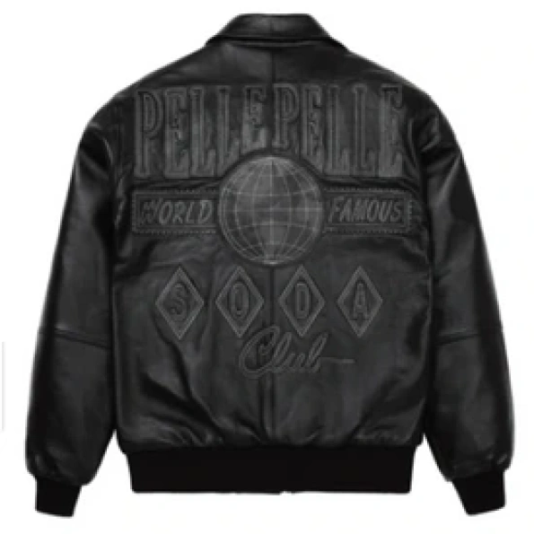 Pelle Pelle Black Soda Club Leather Jacket view 2