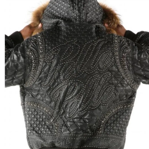 Pelle Pelle Men Black Quilted Leather Jacket view 2