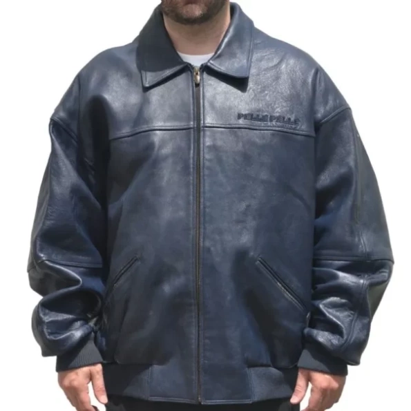 Pelle Pelle Navy Blue Men Leather Jacket view 2