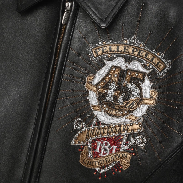 Pelle Pelle 45th Anniversary Studded Jacket | Black Jacket view 4