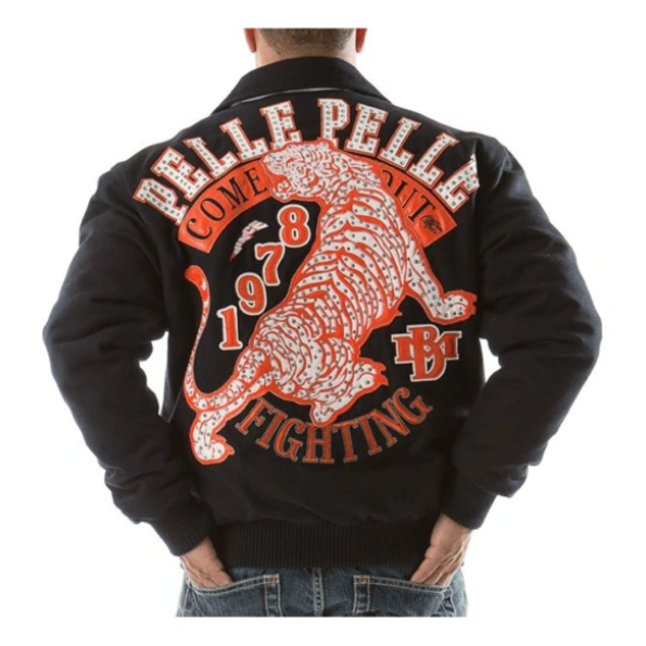 Pelle Pelle Black MB Wool Tiger Jacket view 2