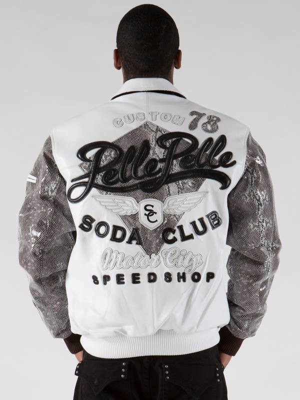 Pelle Pelle Men Soda Club White Jacket | Leather Jacket view 2