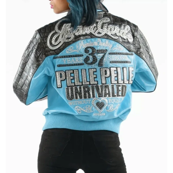 Pelle Pelle Turquoise Avant Garde MB Jacket | Women Jacket view 2