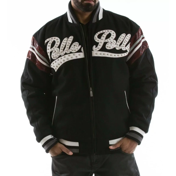 Pelle Pelle Black And Dark Brown Wool Jacket | Men Jacket view 2