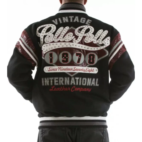 Pelle Pelle Black And Dark Brown Wool Jacket | Men Jacket