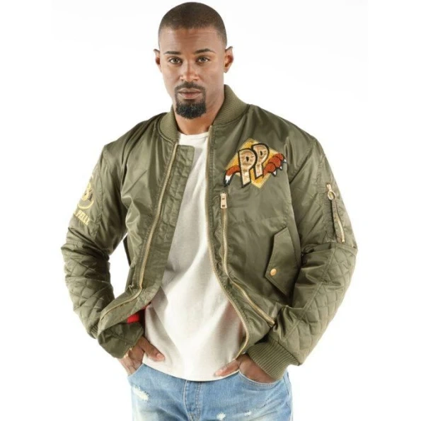 Pelle Pelle Cool Cat Olive Polyester Jacket view 2