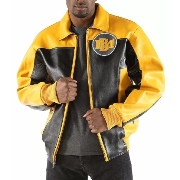 Pelle Pelle Men Yellow Bomber Leather Jacket | MB Jacket