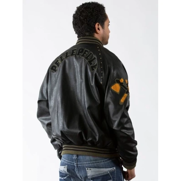 Pelle Pelle Black Renegades 90s Leather Jacket | Men Jacket view 2