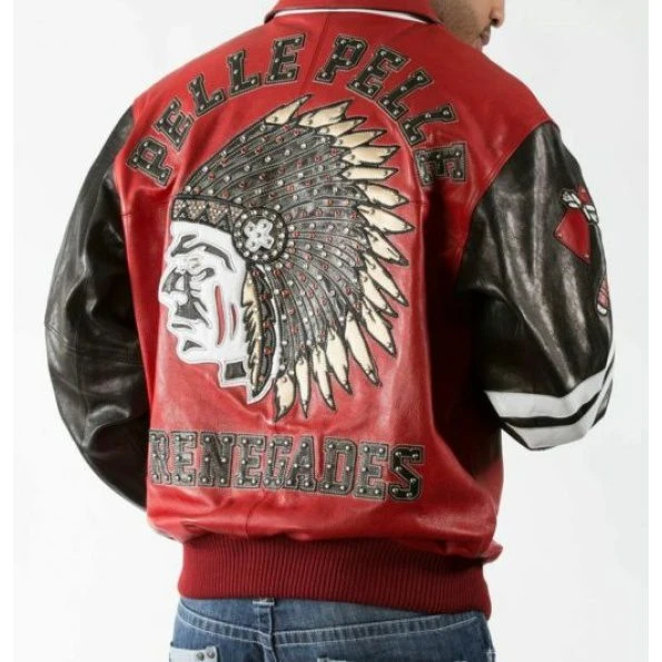 Pelle Pelle Men Renegades Red Jacket | Chief Keef Jacket view 2