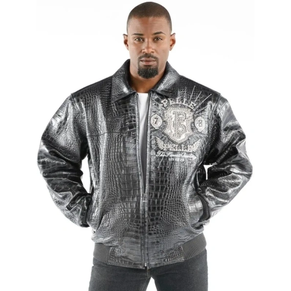 Pelle Pelle Eye On the Prize Croc Leather Jacket view 2
