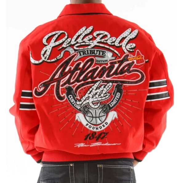 Pelle Pelle Tribute Atlanta Men Red Jacket | Wool Jacket view 2