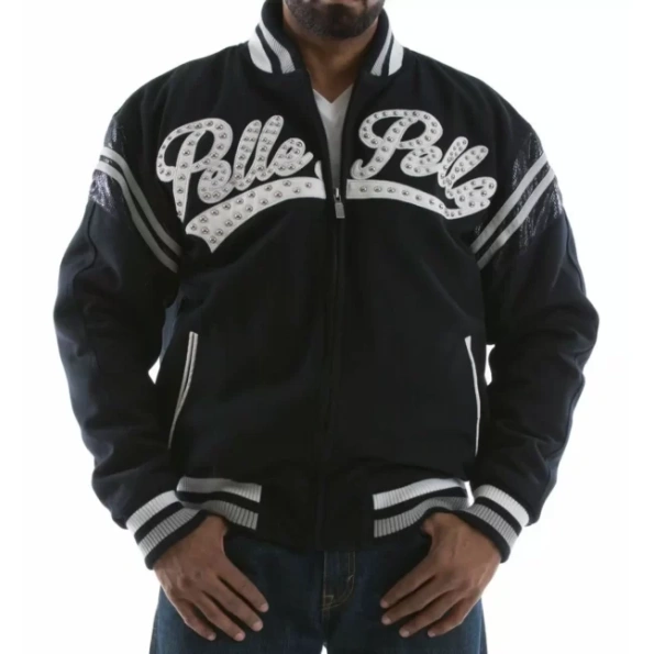 Pelle Pelle Navy Blue Vintage Wool Jacket | Men Jacket