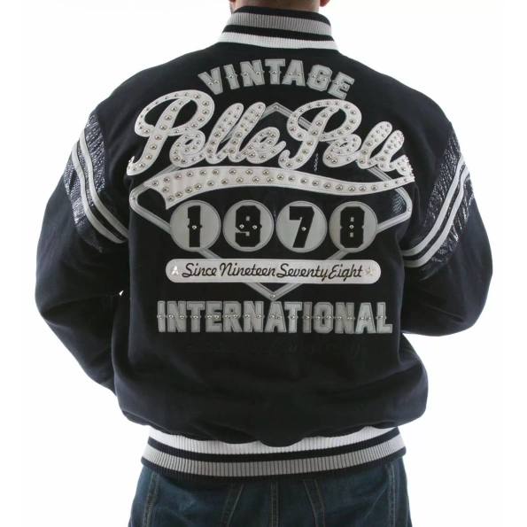 Pelle Pelle Navy Blue Vintage Wool Jacket | Men Jacket view 2