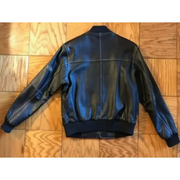 Pelle Pelle Classic Black Bomber Leather Jacket view 2