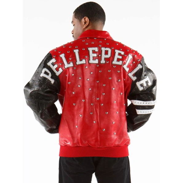 Pelle Pelle Men Studded 90s Leather Jacket view 2