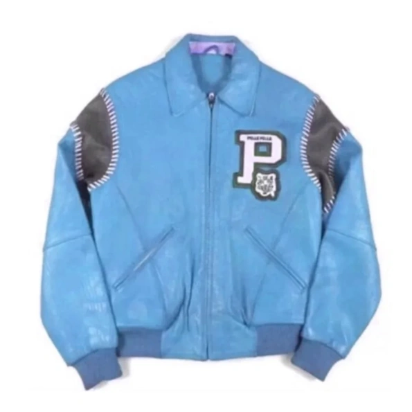 Pelle Pelle Blue Bomber 1978 Leather Jacket | Men & Women view 2