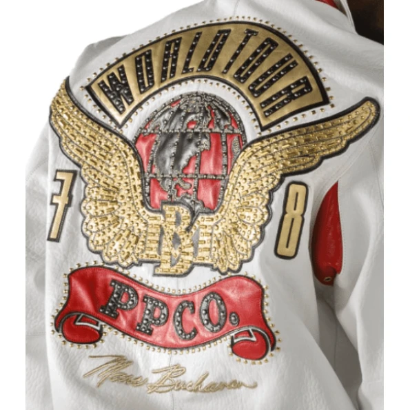 Pelle Pelle World Tour White MB Jacket | Leather Jacket view 3