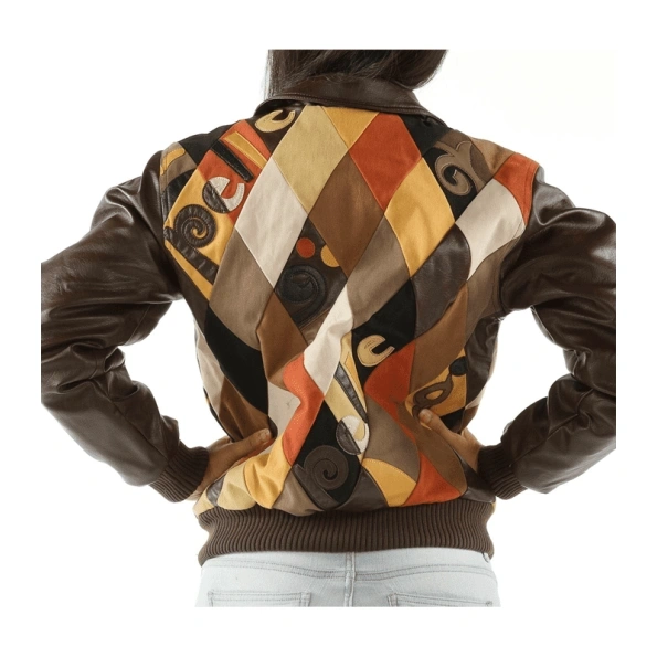 Pelle Pelle Dark Brown Diamond Retro Jacket | Women Jacket view 2