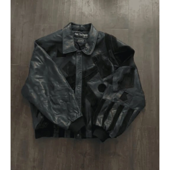 Pelle Pelle MB Crazy Pattern Black Jacket | Leather Jacket view 2
