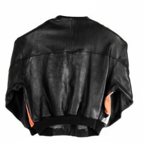 Pelle Pelle Orange And Black Leather Jacket view 2