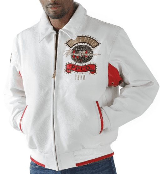 Pelle Pelle World Tour White MB Jacket | Leather Jacket view 2