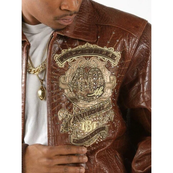 Pelle Pelle Men 40th Anniversary Brown Jacket | MB Jacket view 2