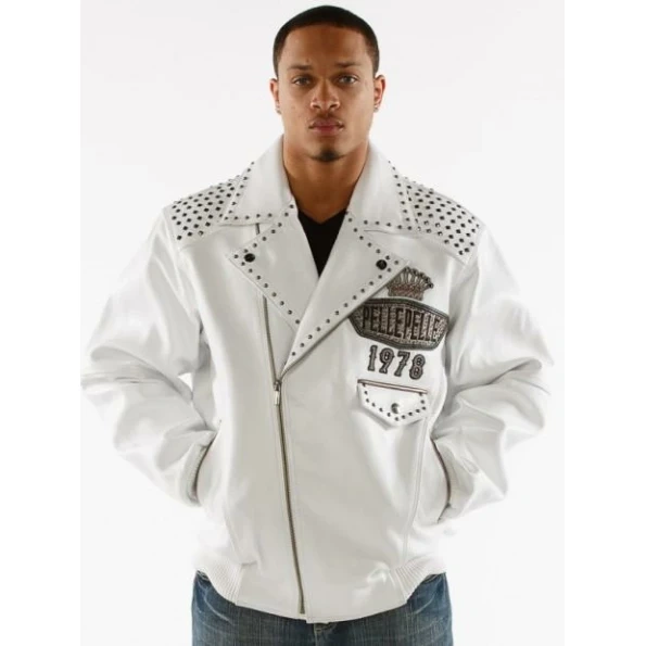 Pelle Pelle Lethal White Studded Jacket view 2