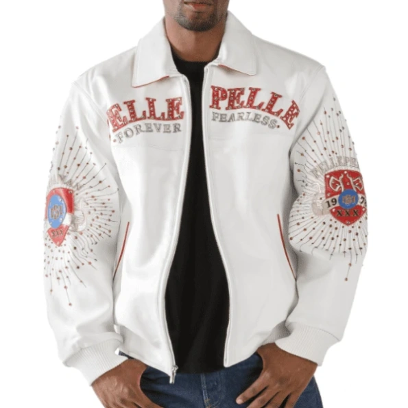 Pelle Pelle Forever Fearless White Jacket | Leather Jacket view 2