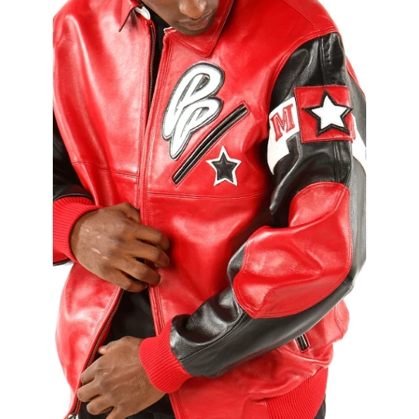 Pelle Pelle Men Soda Club Red Jacket | Leather Jacket view 3