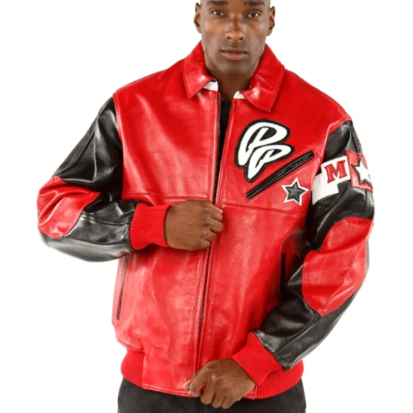 Pelle Pelle Men Soda Club Red Jacket | Leather Jacket view 2