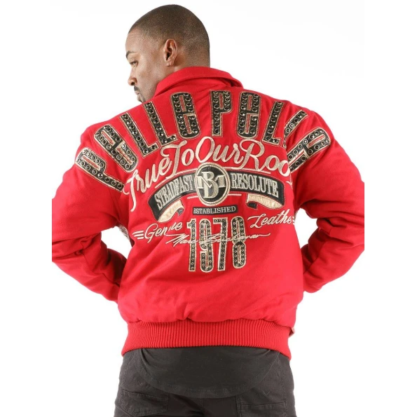 Pelle Pelle Men True To Our Roots Red Jacket view 2